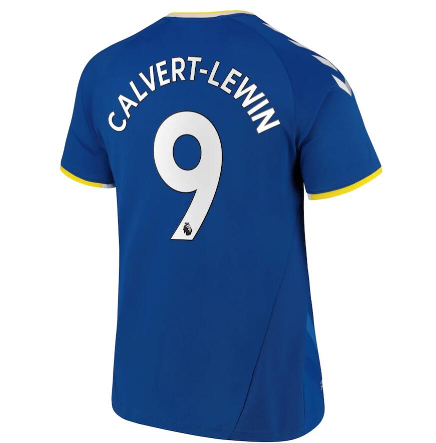 2021/22 Everton Home Kit Soccer Jersey with Calvert-Lewin 9 printing